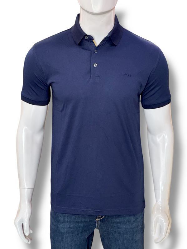 Boss Logo-Embroidered Soft Cotton Polo Shirt