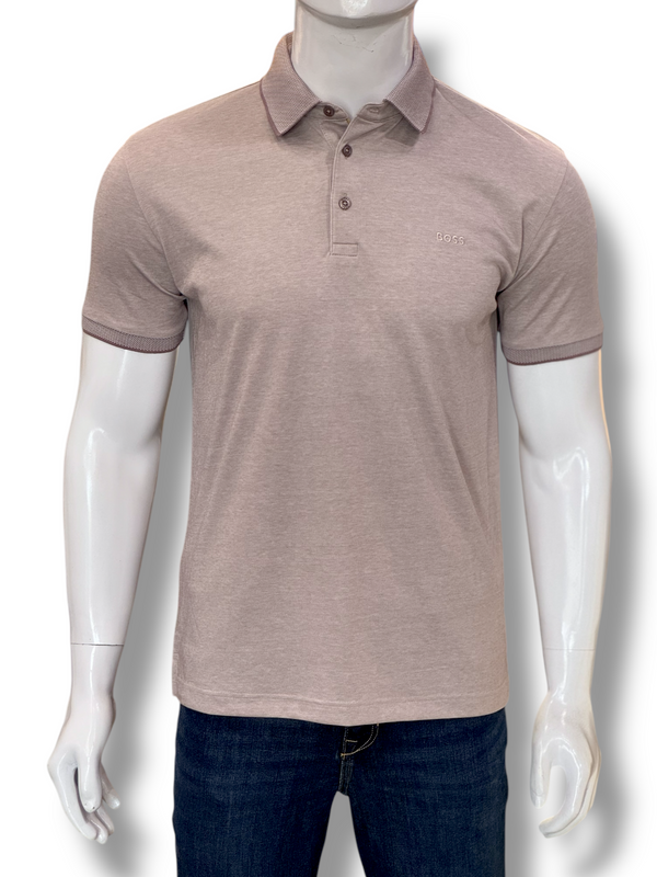 Boss Logo-Embroidered Soft Cotton Polo Shirt