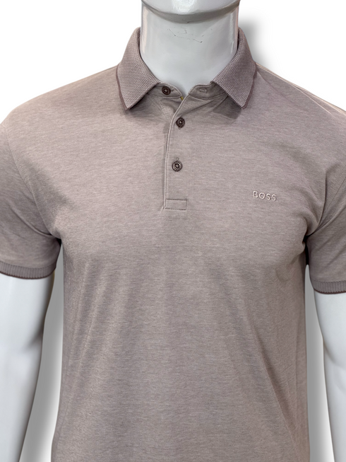 Boss Logo-Embroidered Soft Cotton Polo Shirt