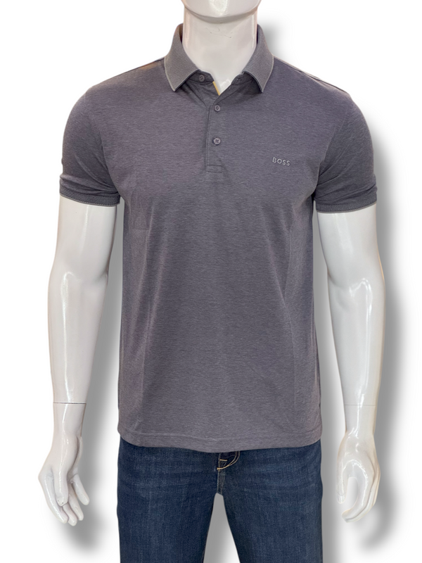 Boss Logo-Embroidered Soft Cotton Polo Shirt