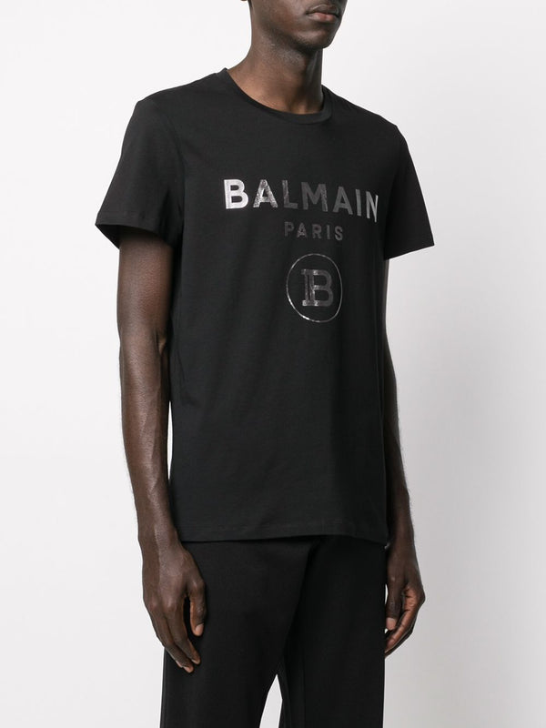 Balmain B Logo Cotton T Shirt