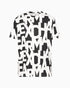 Armani Exchange REGULAR FIT T-SHIRT WITH MAXI ALLOVER LOGO IN HEAVY COTTON
