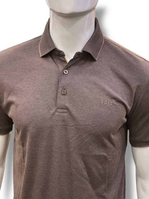 Boss Logo-Embroidered Soft Cotton Polo Shirt
