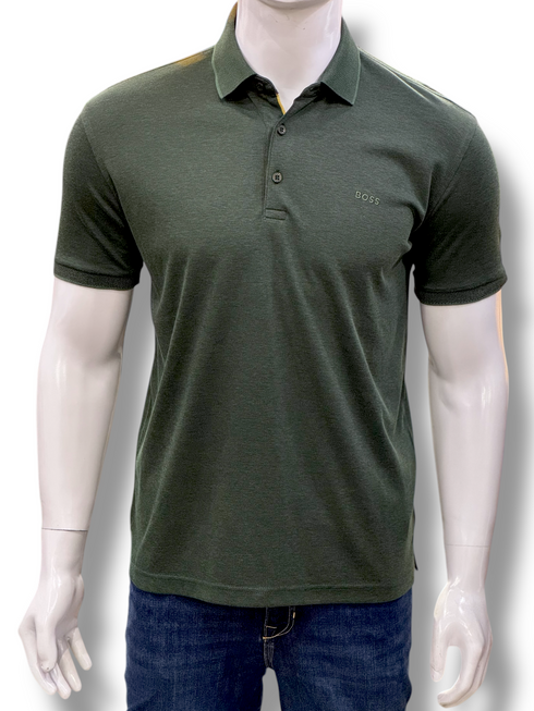 Boss Logo-Embroidered Soft Cotton Polo Shirt