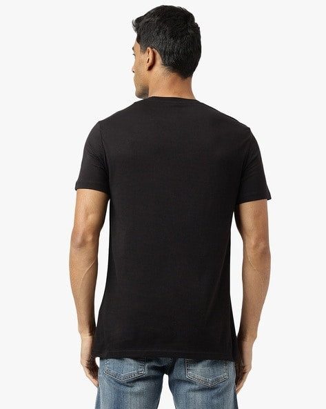 Armani Exchange Men's Crew Neck Cotton Jersey Logo Chest Stripe Tee