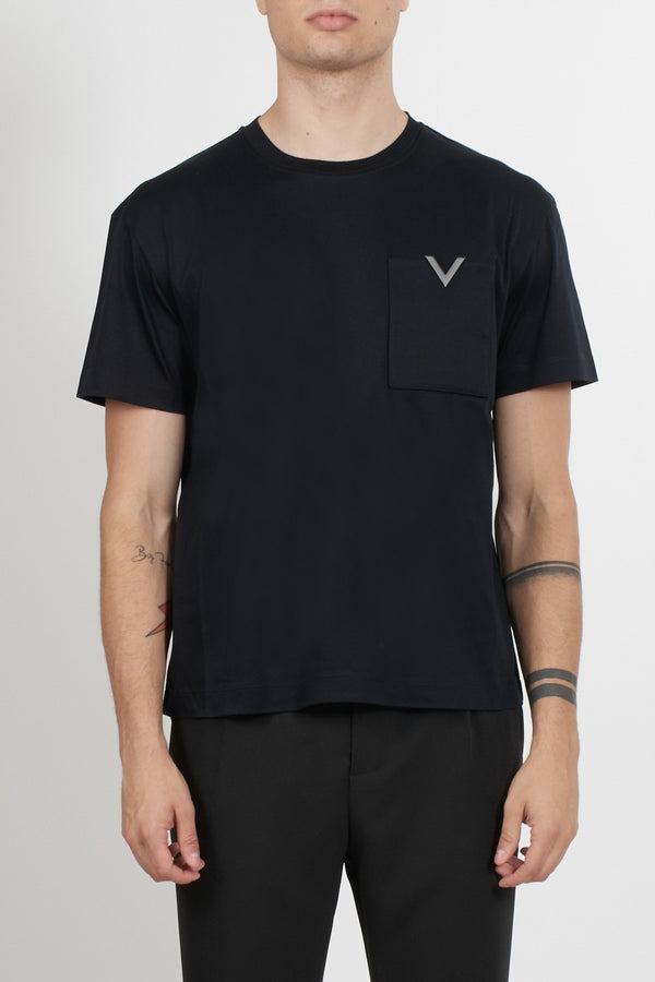 Valentino Garavani Metallic V Detail T-Shirt