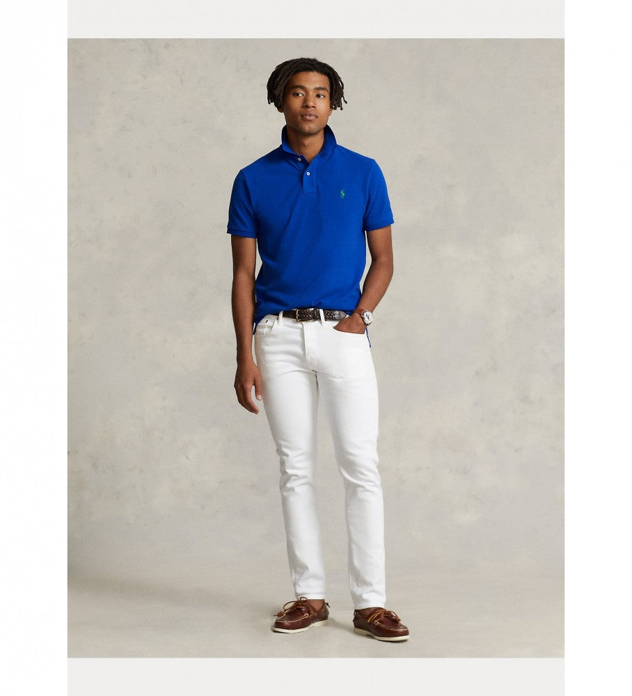 Ralph Lauren Small Pony Mesh Polo Shirt (Custom SlimFit) Royal Blue