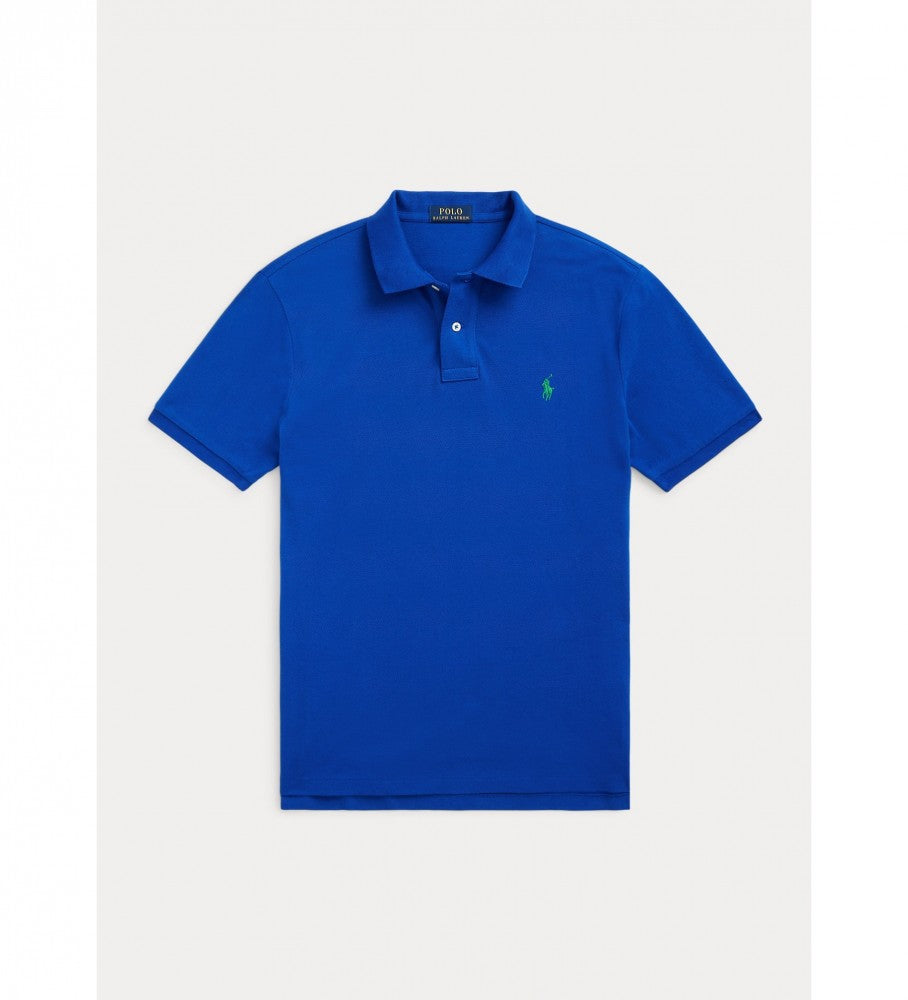 Ralph Lauren Small Pony Mesh Polo Shirt (Custom SlimFit) Royal Blue