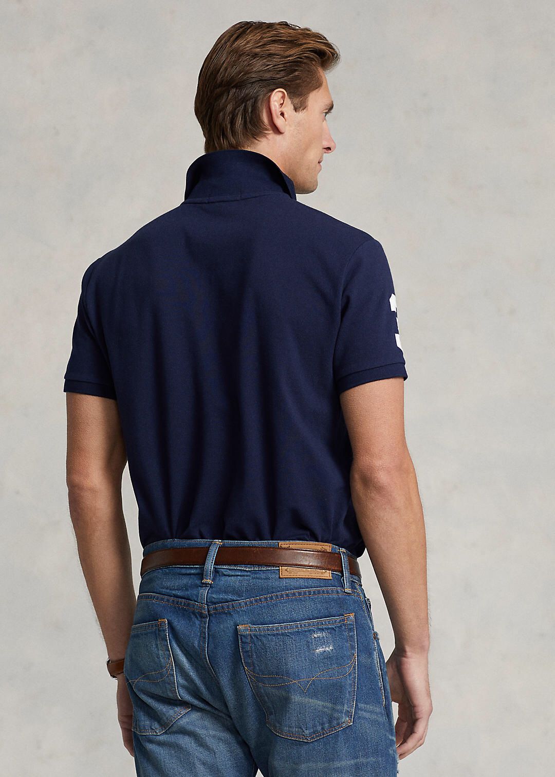 RALPH LAUREN MESH POLO SHIRT CUSTOM SLIM FIT