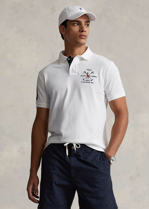 RALPH LAUREN MESH POLO SHIRT CUSTOM SLIM FIT