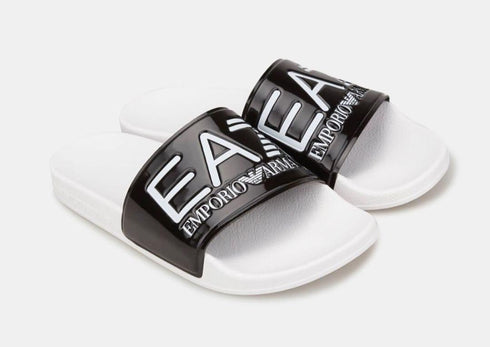 EMPORIO ARMANI Sliders with oversized logo