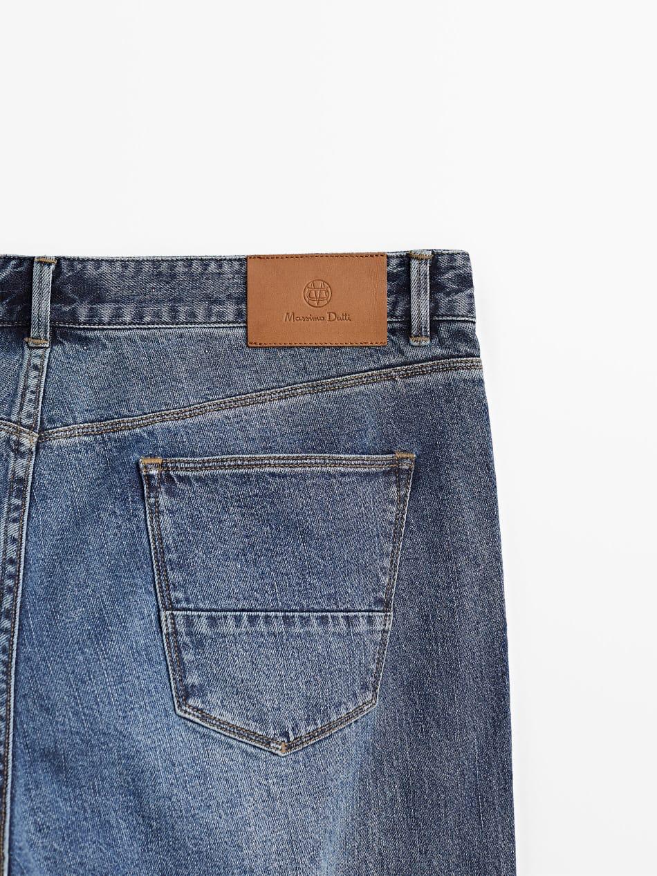 MASSIMO DUTTI SLIM FIT MID BLUE JEANS