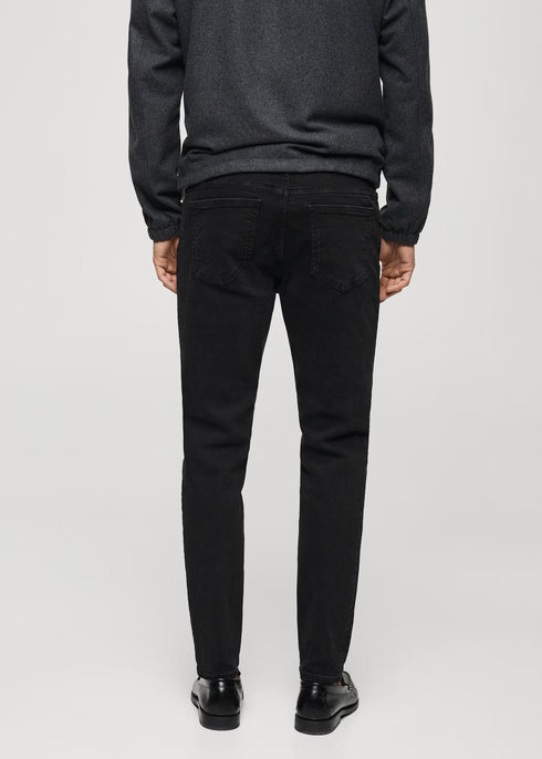 MANGO Slim Black Denim