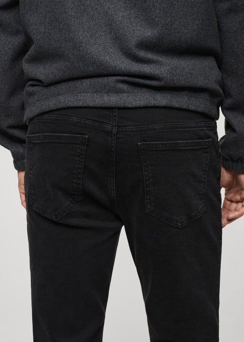 MANGO Slim Black Denim