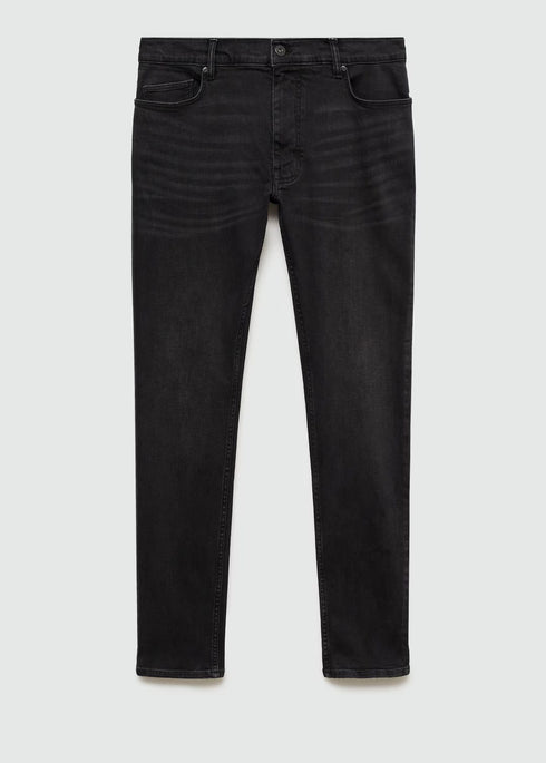 MANGO Slim Black Denim