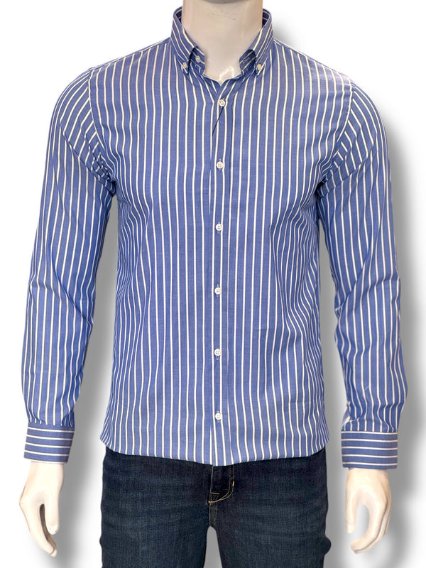 Zara Button Down Stripe Shirt Slim Fit