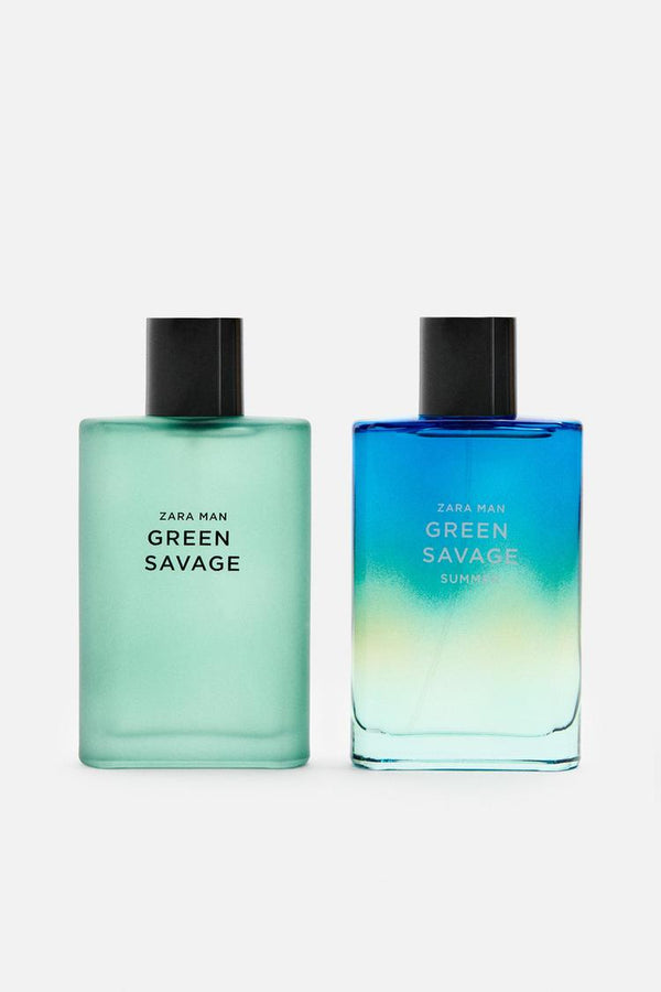 ZARA GREEN SAVAGE + GREEN SAVAGE SUMMER EDT 2 X 90 ML (3.04 FL. OZ