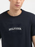 TOMMY HILFIGER SCROLL GRAPHIC TEE BLACK SLIM-FIT