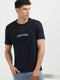 TOMMY HILFIGER SCROLL GRAPHIC TEE BLACK SLIM-FIT