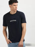 TOMMY HILFIGER SCROLL GRAPHIC TEE BLACK SLIM-FIT