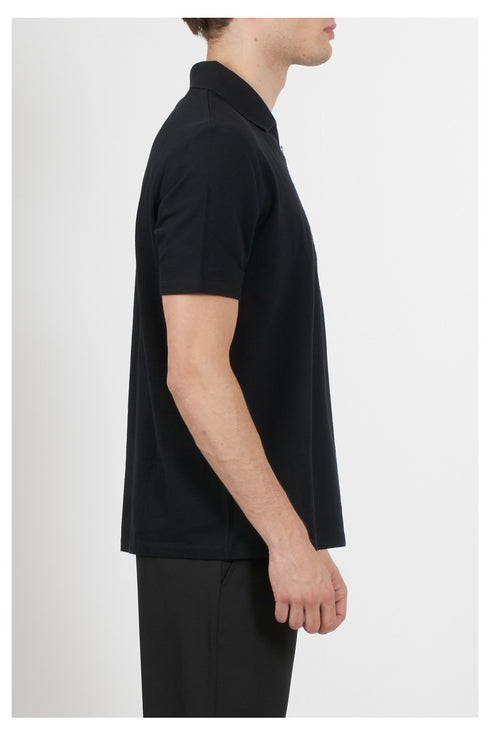 Balmain Zip Polo Shirt With Logo