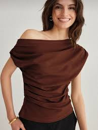 Shein Elegant Brown Top