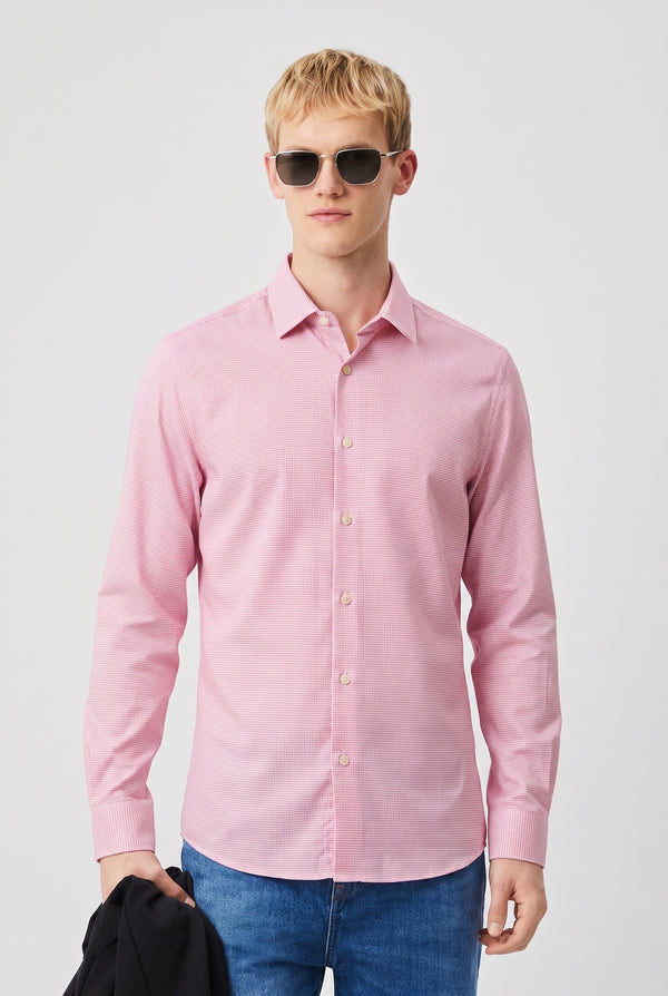 ZARA MICRO CHECK SHIRT REGULAR FIT