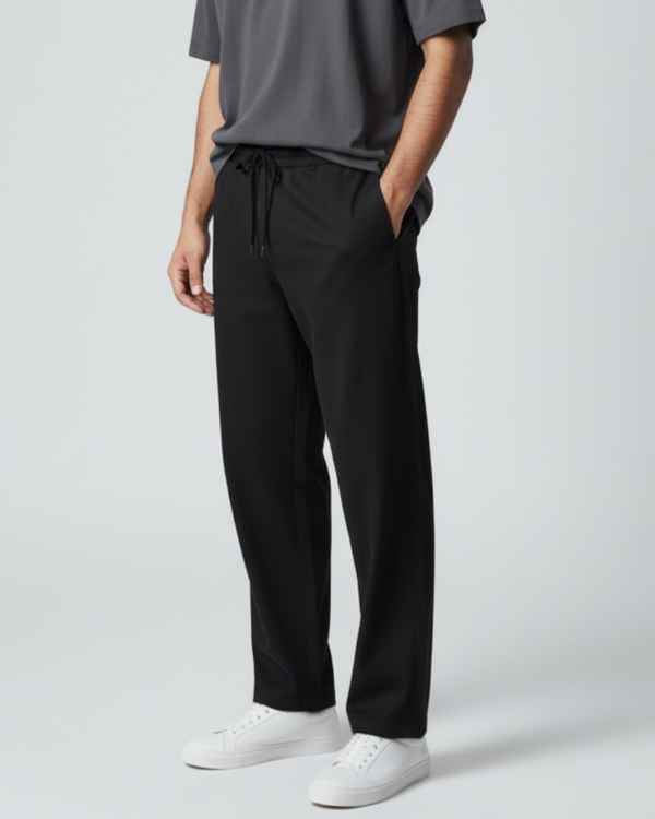 Zara Cotton Trouser Black