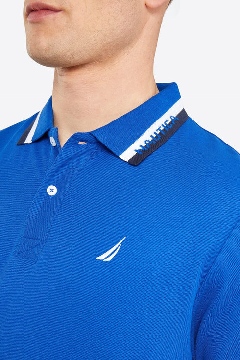 NAUTICA MENS EMBROIDERED LOGO POLO