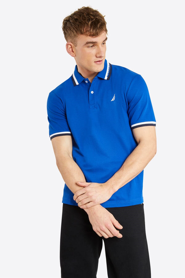 NAUTICA MENS EMBROIDERED LOGO POLO