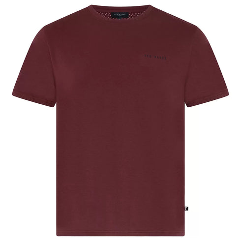 TED BAKER BASIC T SHIRT BURGUNDY