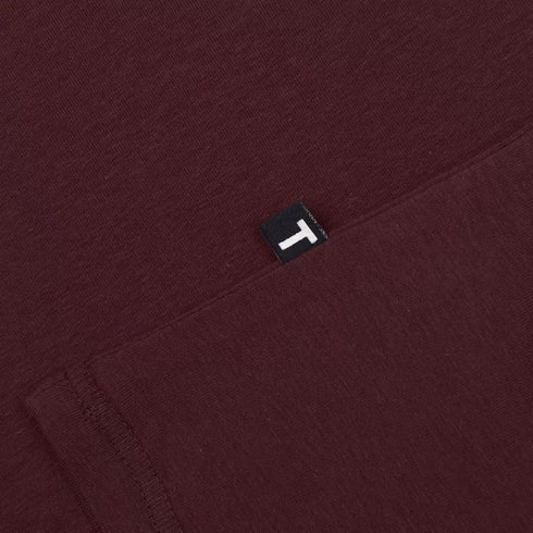TED BAKER BASIC T SHIRT BURGUNDY