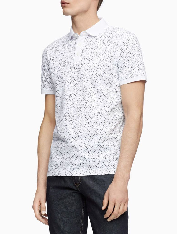 Calvin Klein Dot Print Soft Polo Shirt