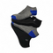 Ralph Lauren Men's Athletic 4-Pair Low Cut Socks Black/Gray/Blue