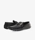 GUESS MEN'S AMADEO DRIVING STYLE LOAFERS | BLACK SQUARE TOE BIT ORNAMENT CUSHIONED SLIP-ON