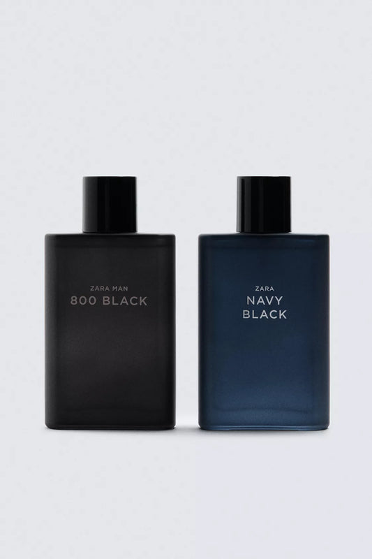ZARA MAN NAVY BLACK + ZARA MAN 800 BLACK EDT 2X 90 ML (3.0 FL. OZ)
