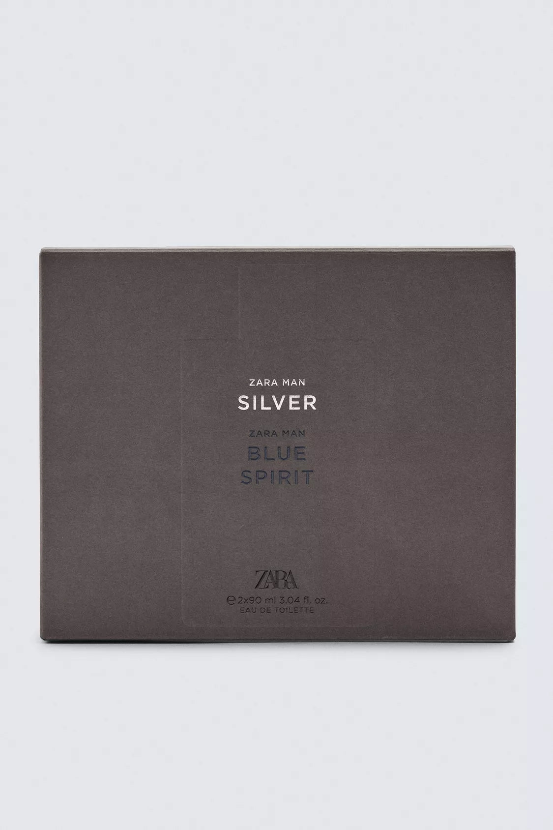 ZARA MAN SILVER + BLUE SPIRIT EDT 2 X 90 ML (3.04 FL. OZ)