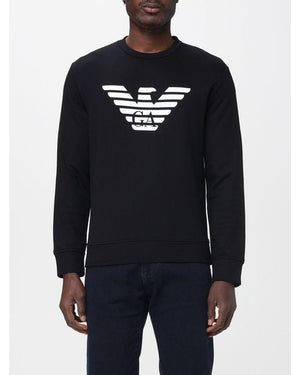 EMPORIO ARMANI MODAL-BLEND SWEATSHIRT WITH LOGO PRINT