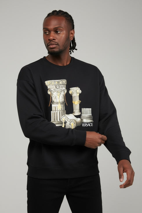 VERSACE
COLUMNS-PRINT COTTON SWEATSHIRT