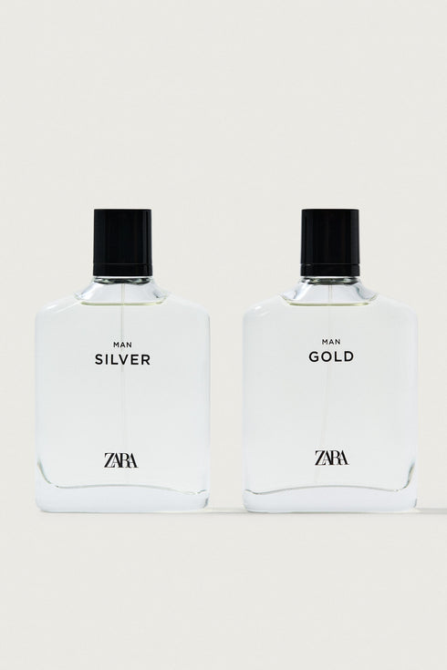 ZARA SILVER MAN GOLD EAU DE TOILETTE 100 ML + 100 ML / 3.38 OZ
