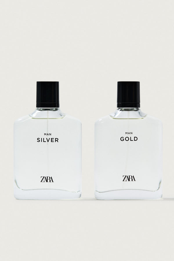 ZARA SILVER MAN GOLD EAU DE TOILETTE 100 ML + 100 ML / 3.38 OZ