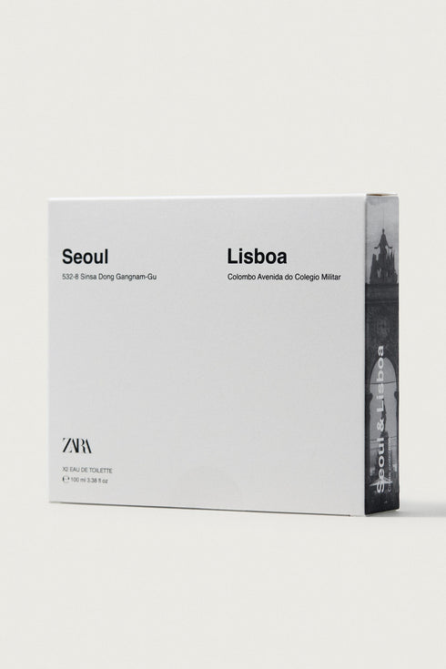 ZARA SEOUL 532-8 SINSA DONG + LISBOA COLOMBO AVENIDA DO COLEGIO EDT 2X100 ML / 3.38 OZ