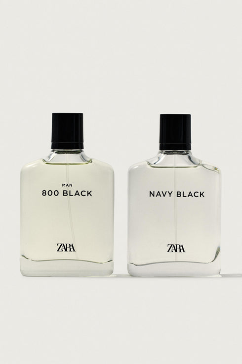 ZARA NAVY BLACK + ZARA MAN 800 BLACK EDT 2X100 ML / 3.38 OZ