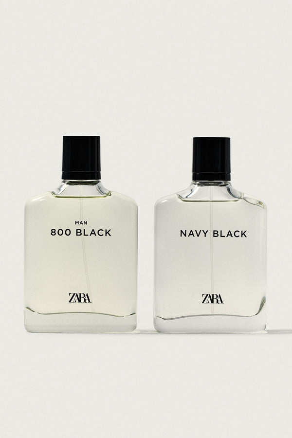 ZARA NAVY BLACK + ZARA MAN 800 BLACK EDT 2X100 ML / 3.38 OZ
