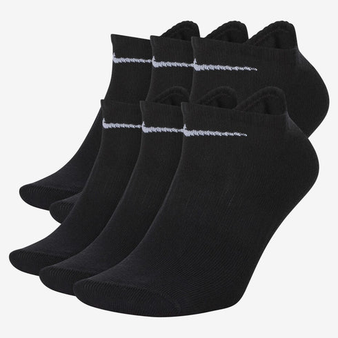 NIKE COTTON WITH DRI-FIT TECHNOLOGY BLACK SOCK PACK OF 6