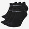 NIKE COTTON WITH DRI-FIT TECHNOLOGY BLACK SOCK PACK OF 6