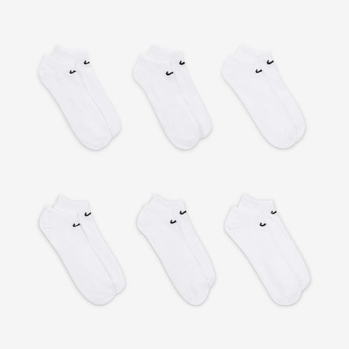 NIKE COTTON WITH DRI-FIT TECHNOLOGY WHITE SOCK PACK OF 6