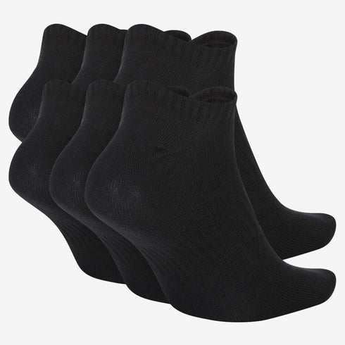 NIKE COTTON WITH DRI-FIT TECHNOLOGY BLACK SOCK PACK OF 6