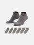 NIKE COTTON WITH DRI-FIT TECHNOLOGY GREY SOCK PACK OF 6