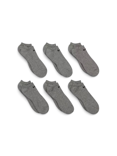 NIKE COTTON WITH DRI-FIT TECHNOLOGY GREY SOCK PACK OF 6